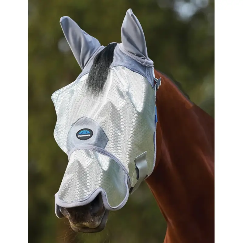 Esclusivo Maschera antimosche Weatherbeeta ComFiTec Hexi Shield Ride con orecchie e naso