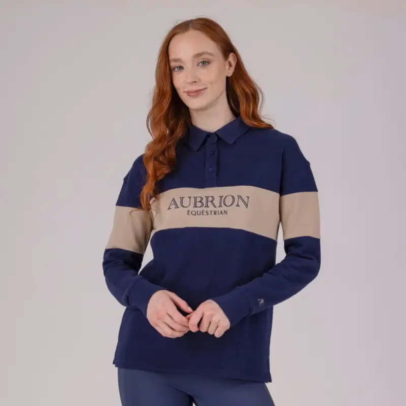 Felpa con bottoni Equestrian Shires Aubrion Promozione Esclusiva